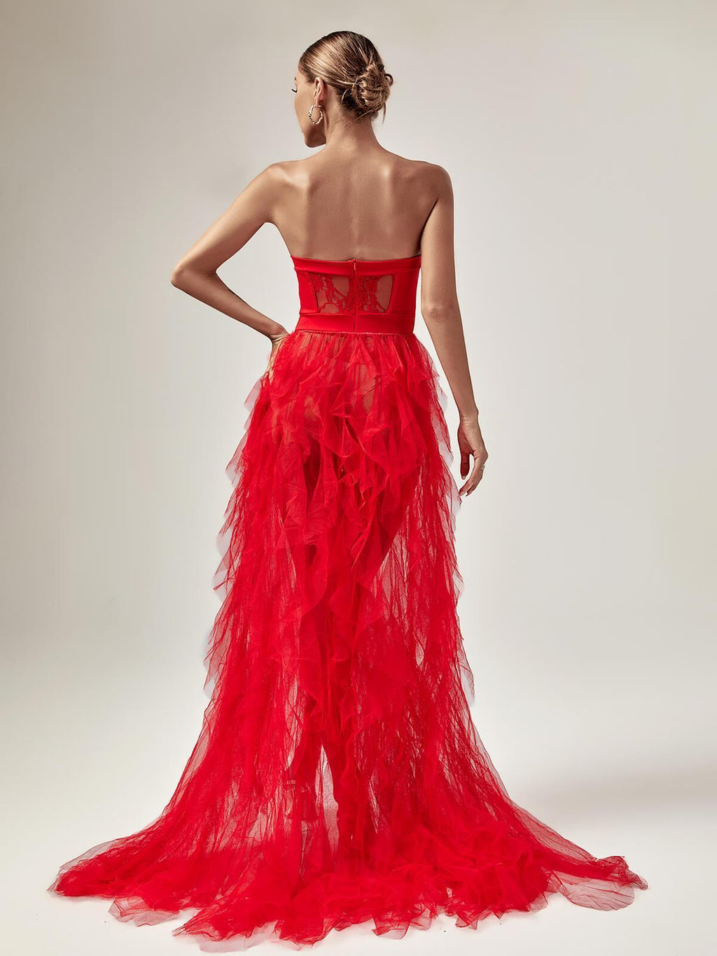Cosette | Tulle Black Tie Maxi Dress