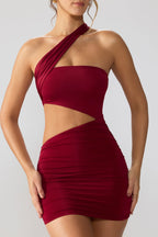 Odette | Ruched Cut-Out Mini Dress
