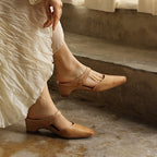 Amelie | Women's Square-Toe Leather Mules