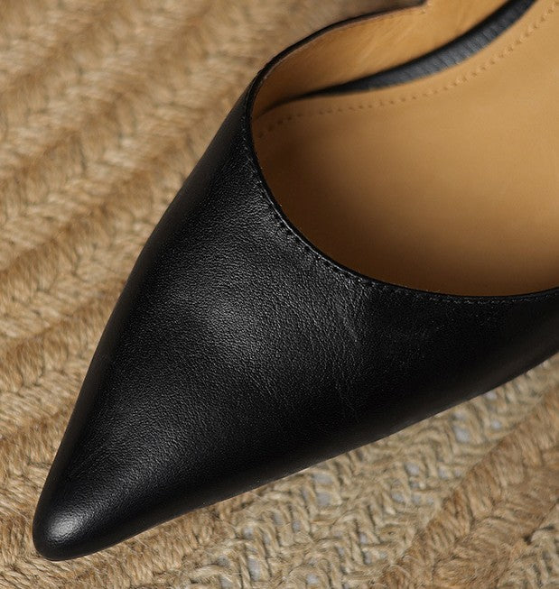 Ceyra | Women's Leather Kitten Heels