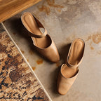 Amelie | Women's Square-Toe Leather Mules