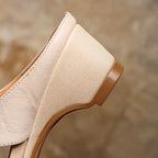 Amelie | Women's Square-Toe Leather Mules