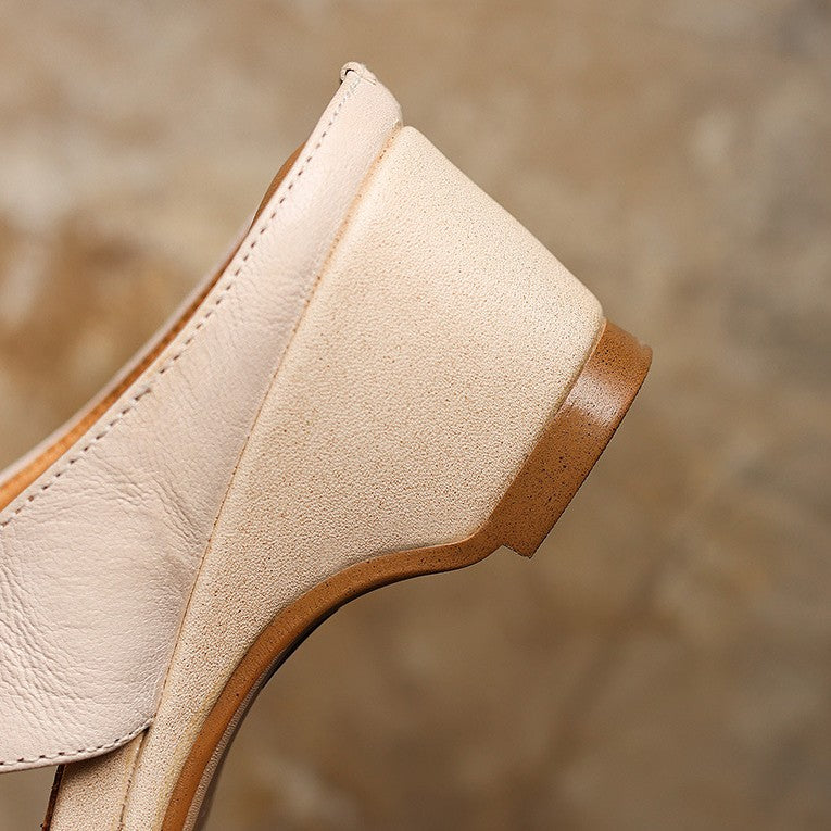 Amelie | Women's Square-Toe Leather Mules