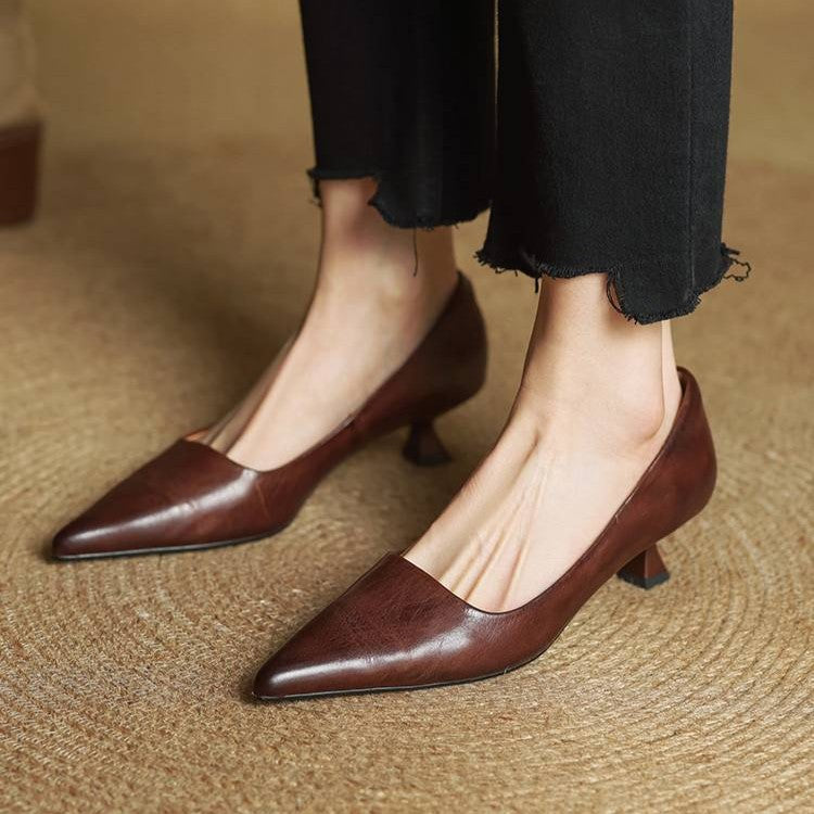 Serane Leather Heels