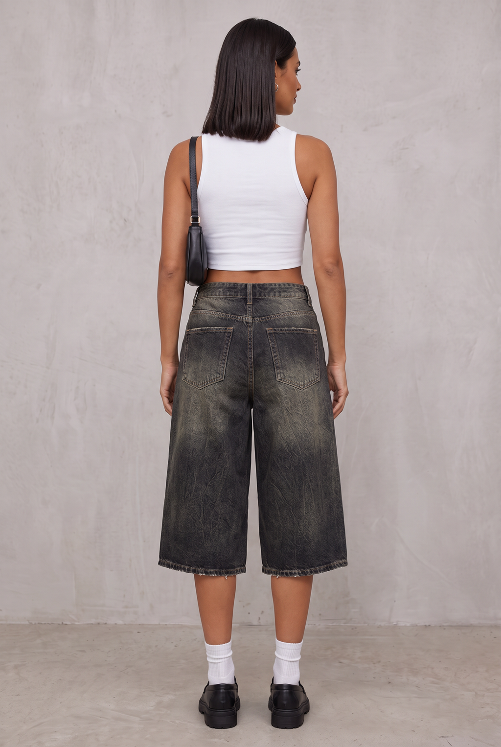 Wide Leg Cropped Denim