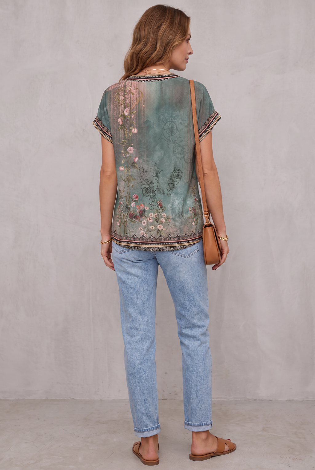 Watercolor Petal Blouse