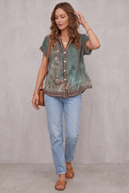 Watercolor Petal Blouse