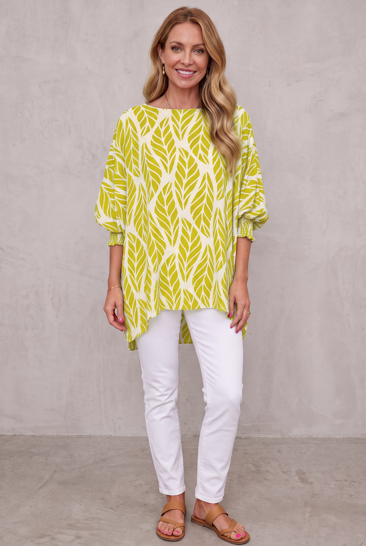 Puff Sleeve Blouse - Yellow