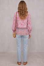 Bohemian Blouse with Flowers