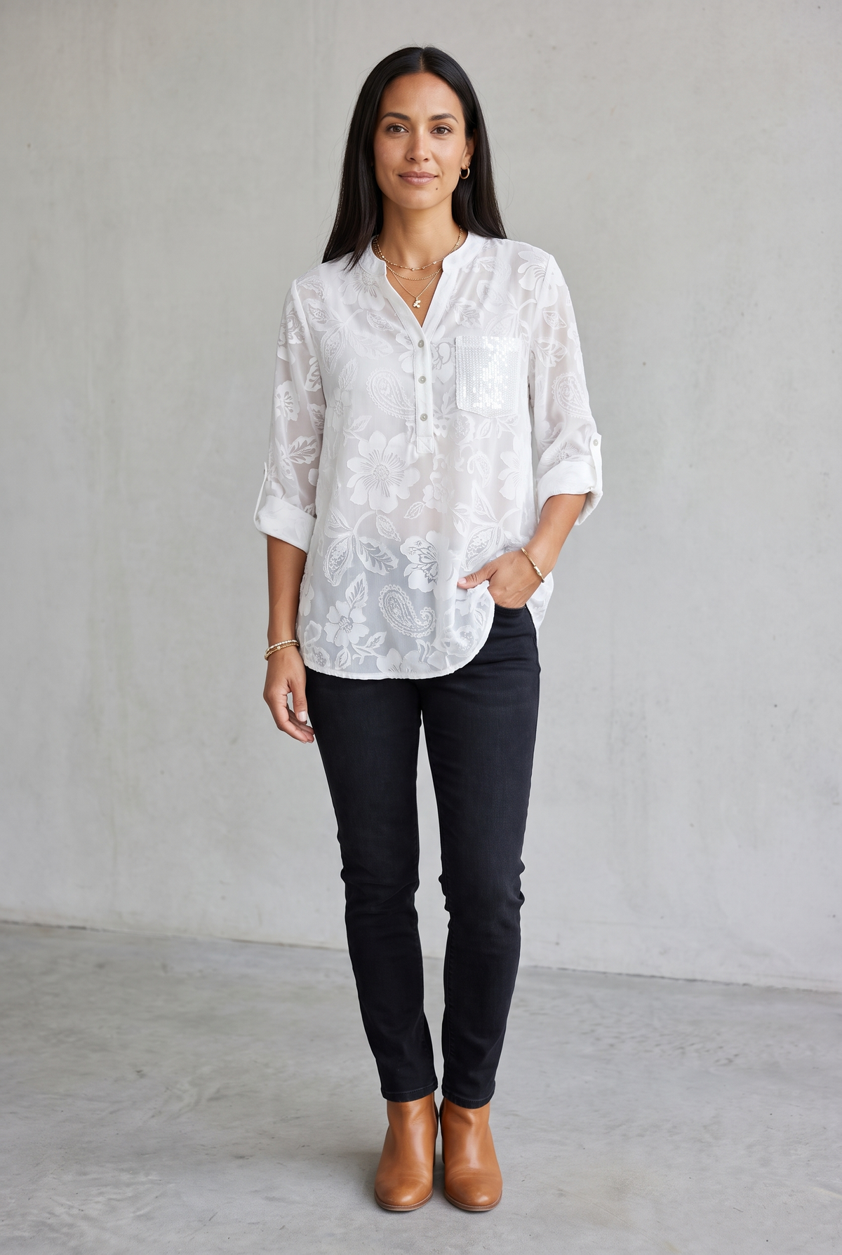 Elegant Sequin Top