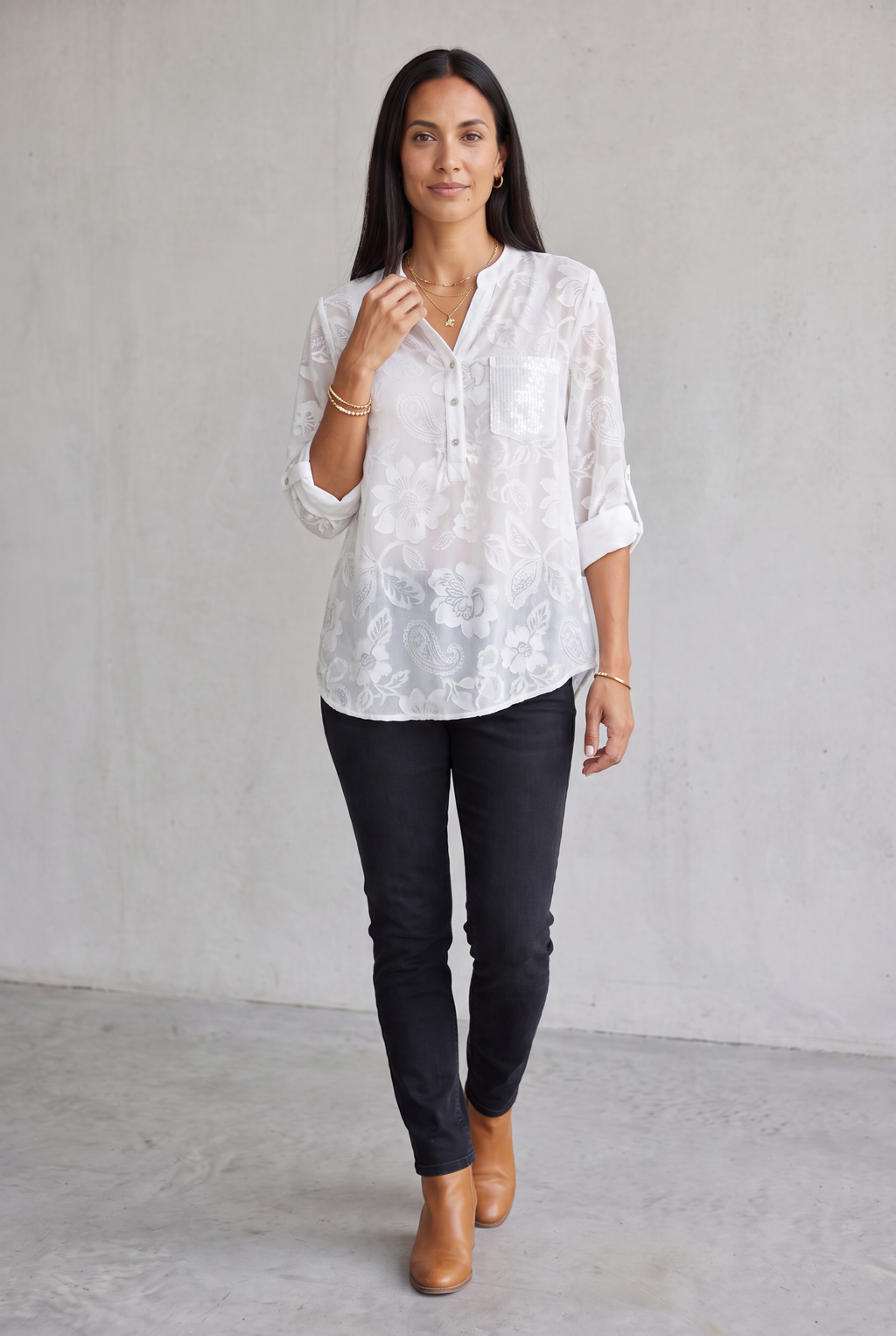 Elegant Sequin Top