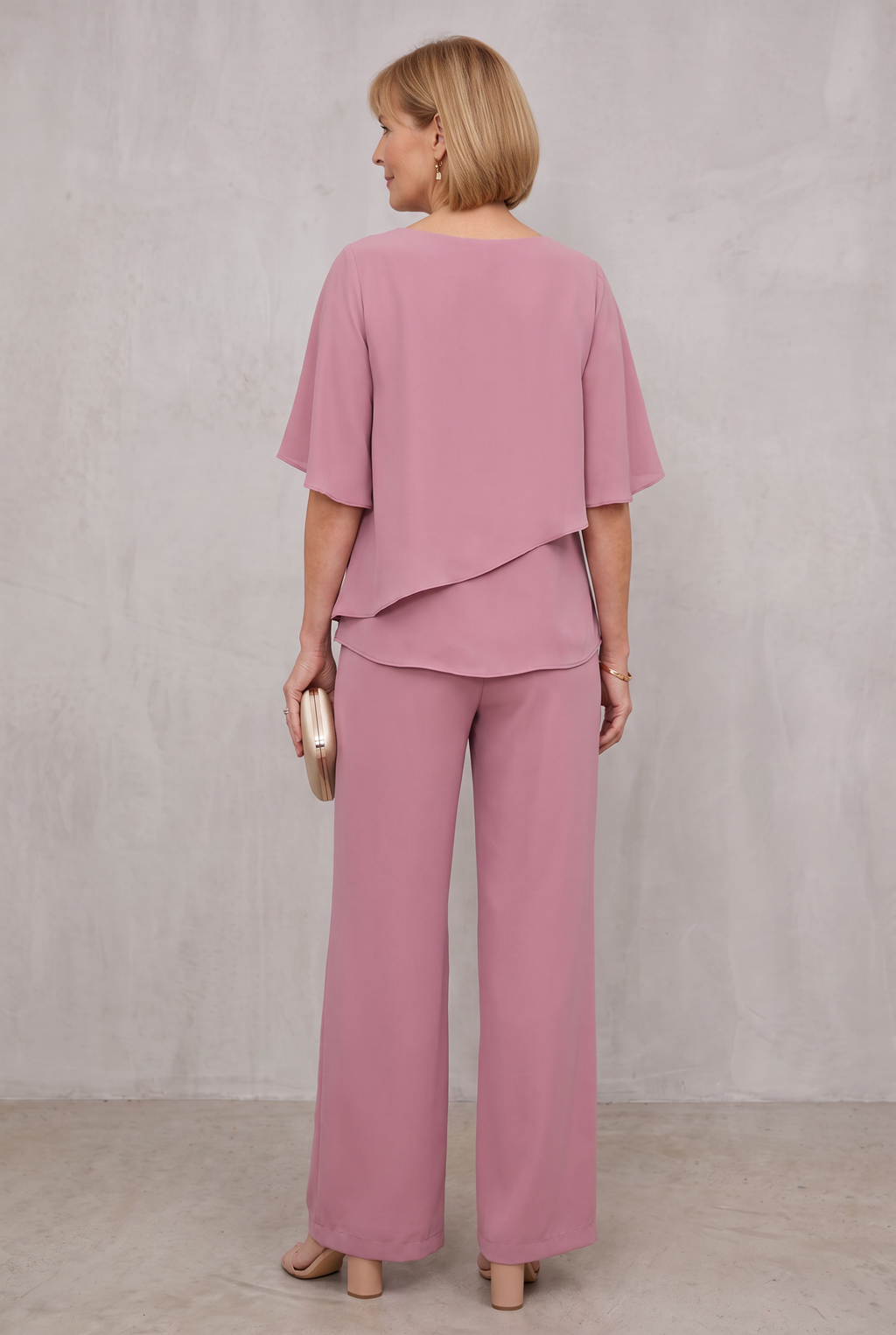Elegant Two-Piece Chiffon Set For Women