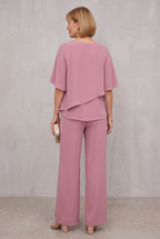 Elegant Two-Piece Chiffon Set For Women