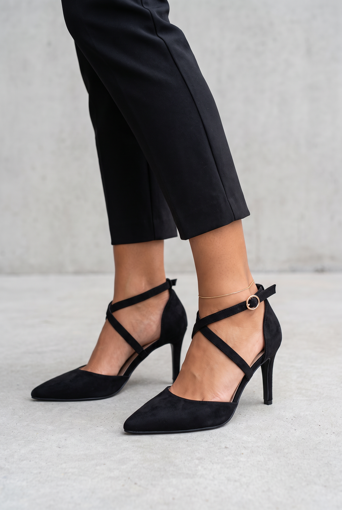 Crisscross Ankle Strap Heels For Women