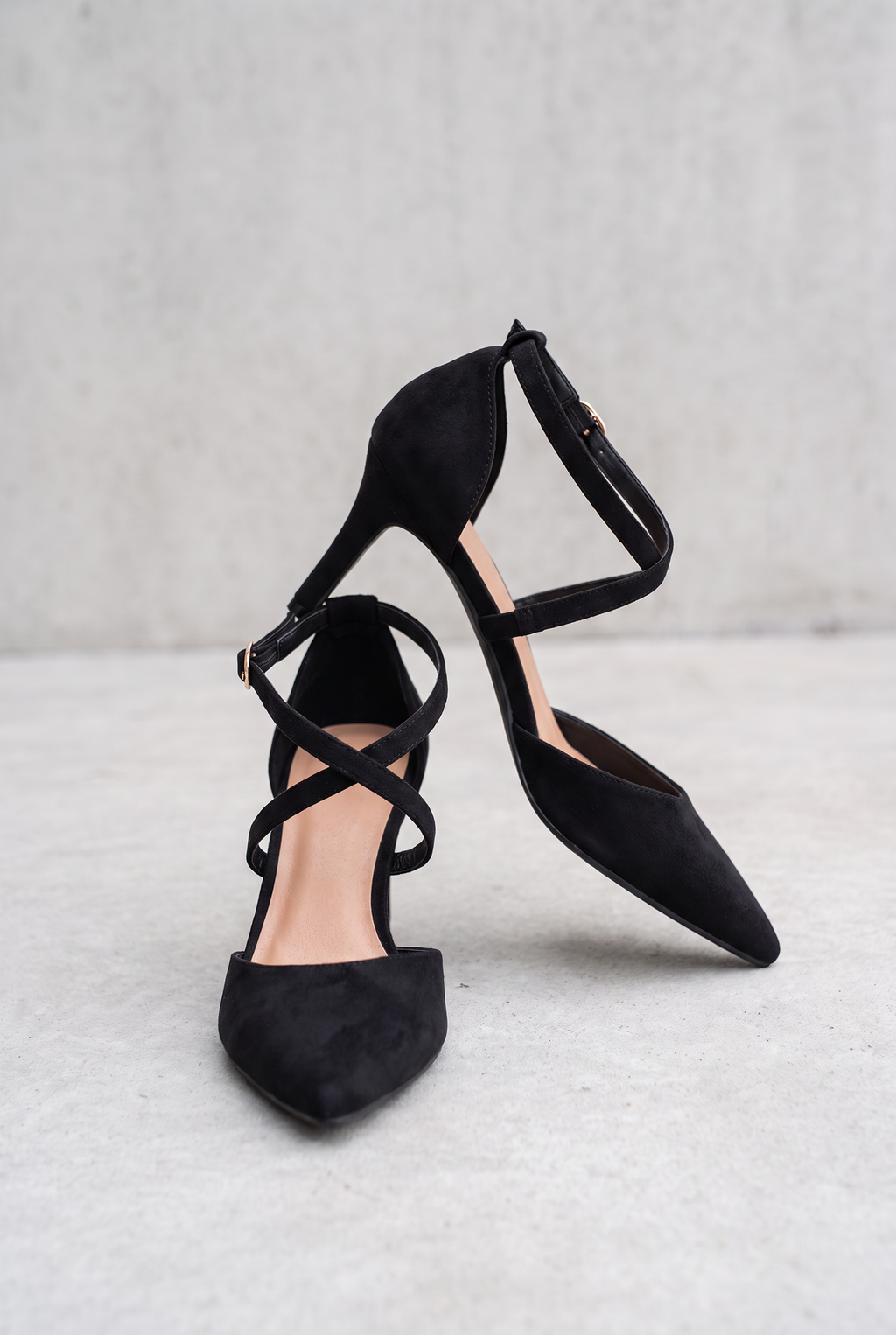 Crisscross Ankle Strap Heels For Women