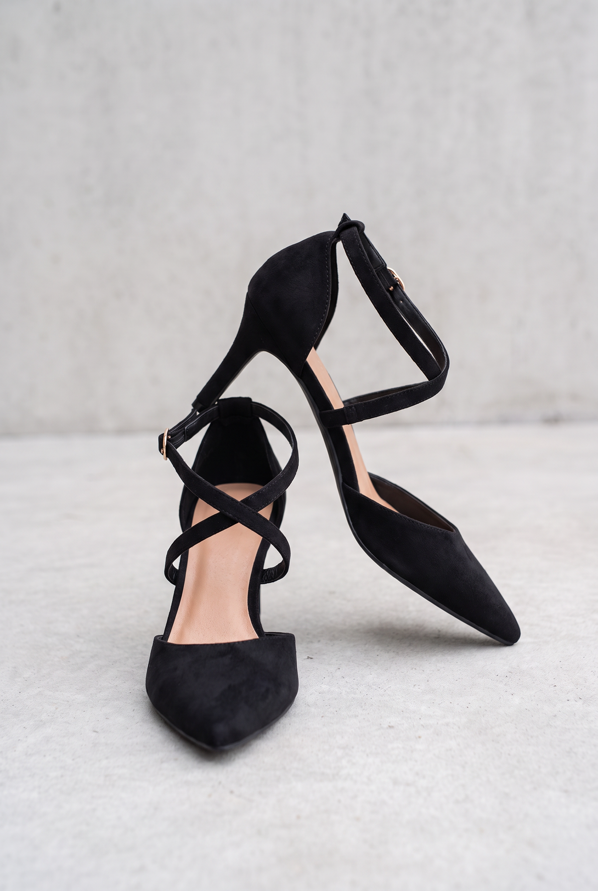 Crisscross Ankle Strap Heels For Women