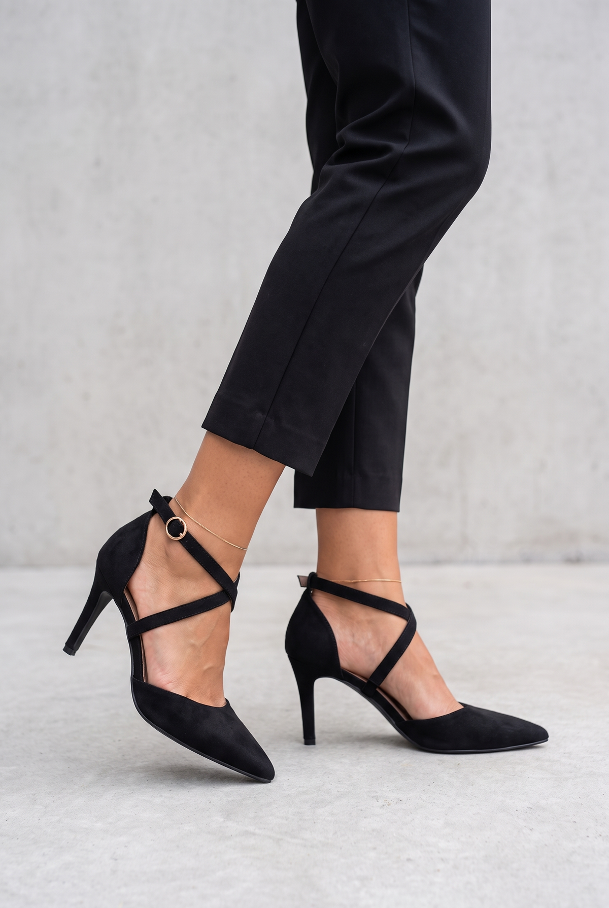 Crisscross Ankle Strap Heels For Women