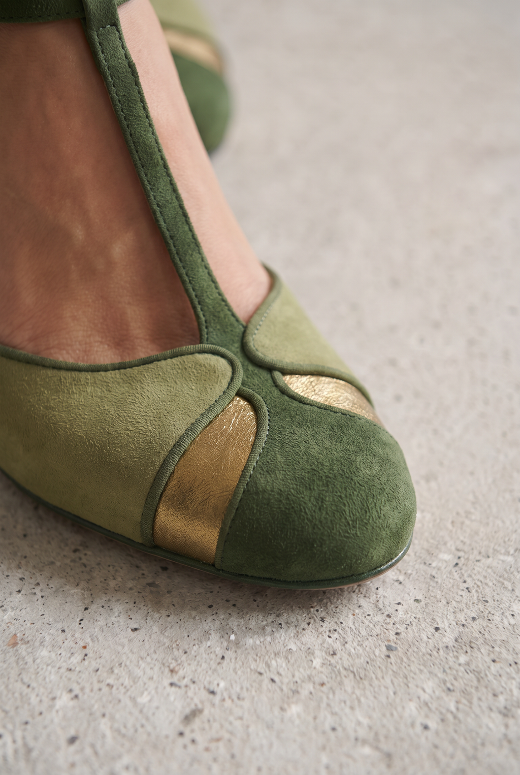 Sophisticated Suede T-Strap Heels