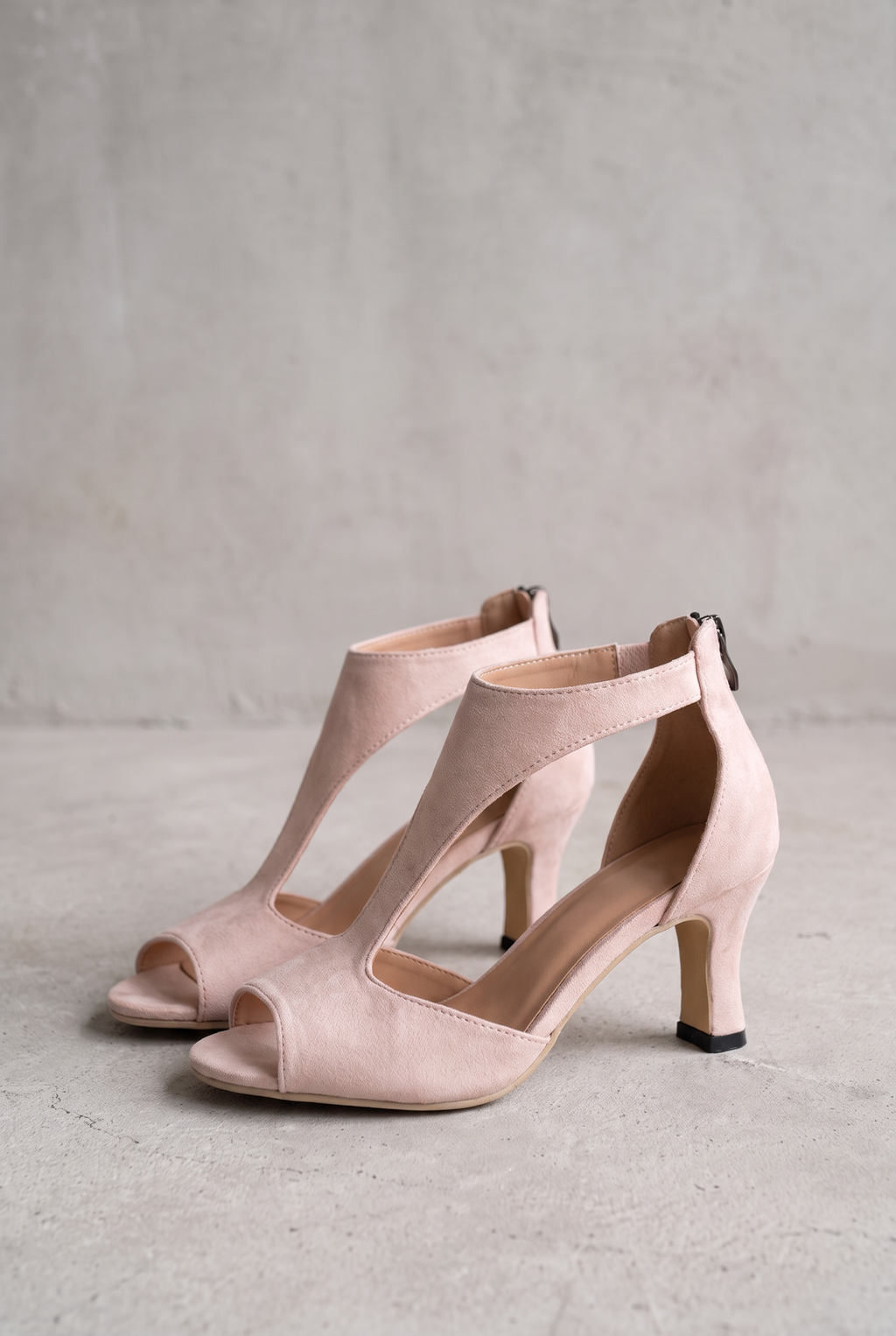 Elegant Open Toe Heels For Women