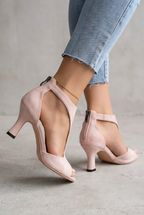 Elegant Open Toe Heels For Women