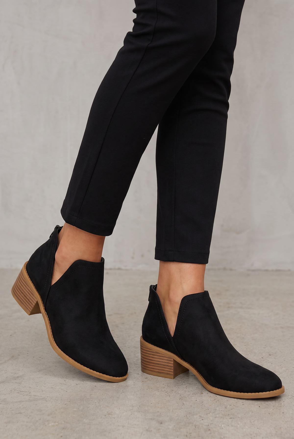 Elegant Everyday Ankle Boots For Women - Black