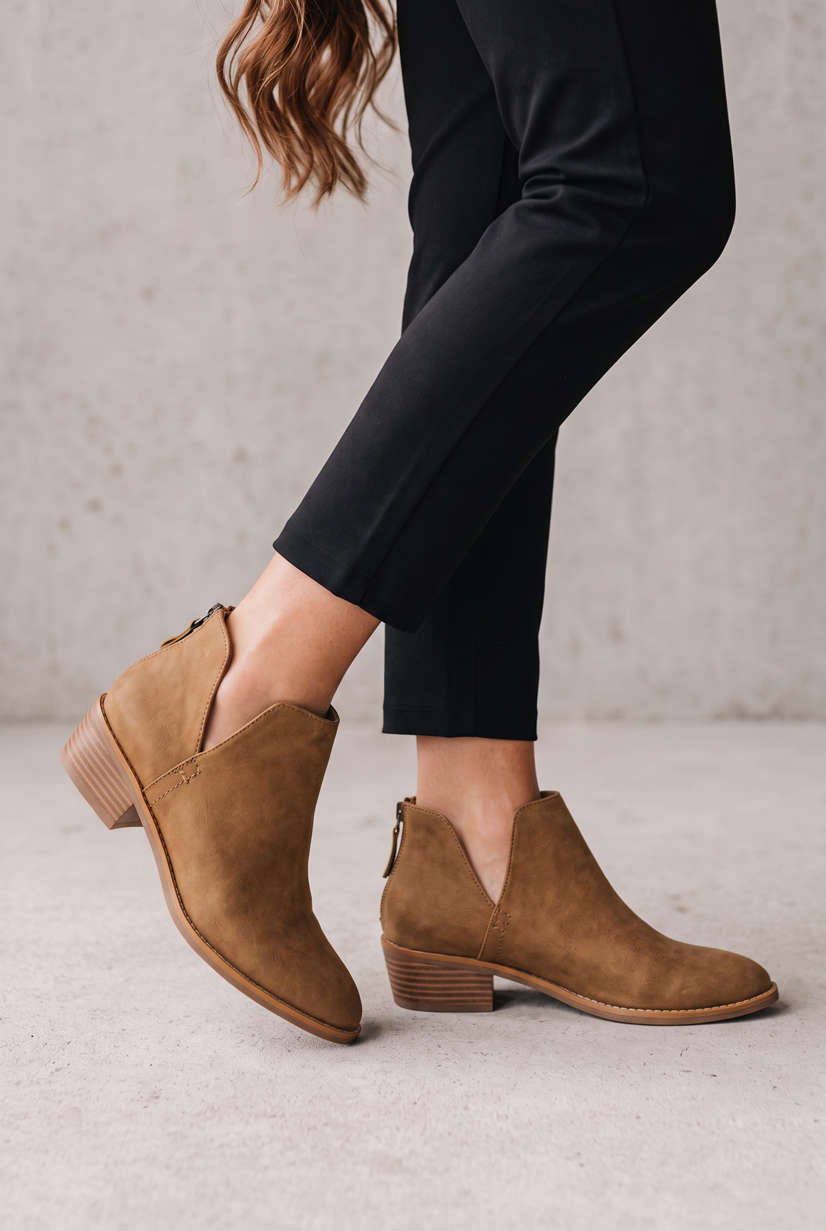 Elegant Everyday Ankle Boots For Women - Brown