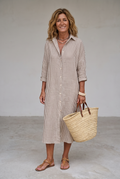 Relaxed Striped Shirt Dress