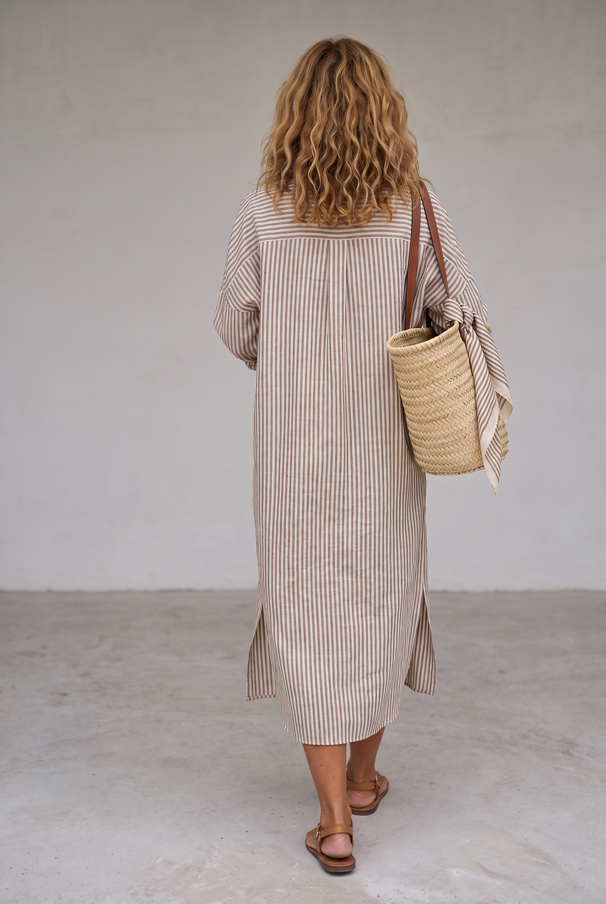 Relaxed Striped Shirt Dress
