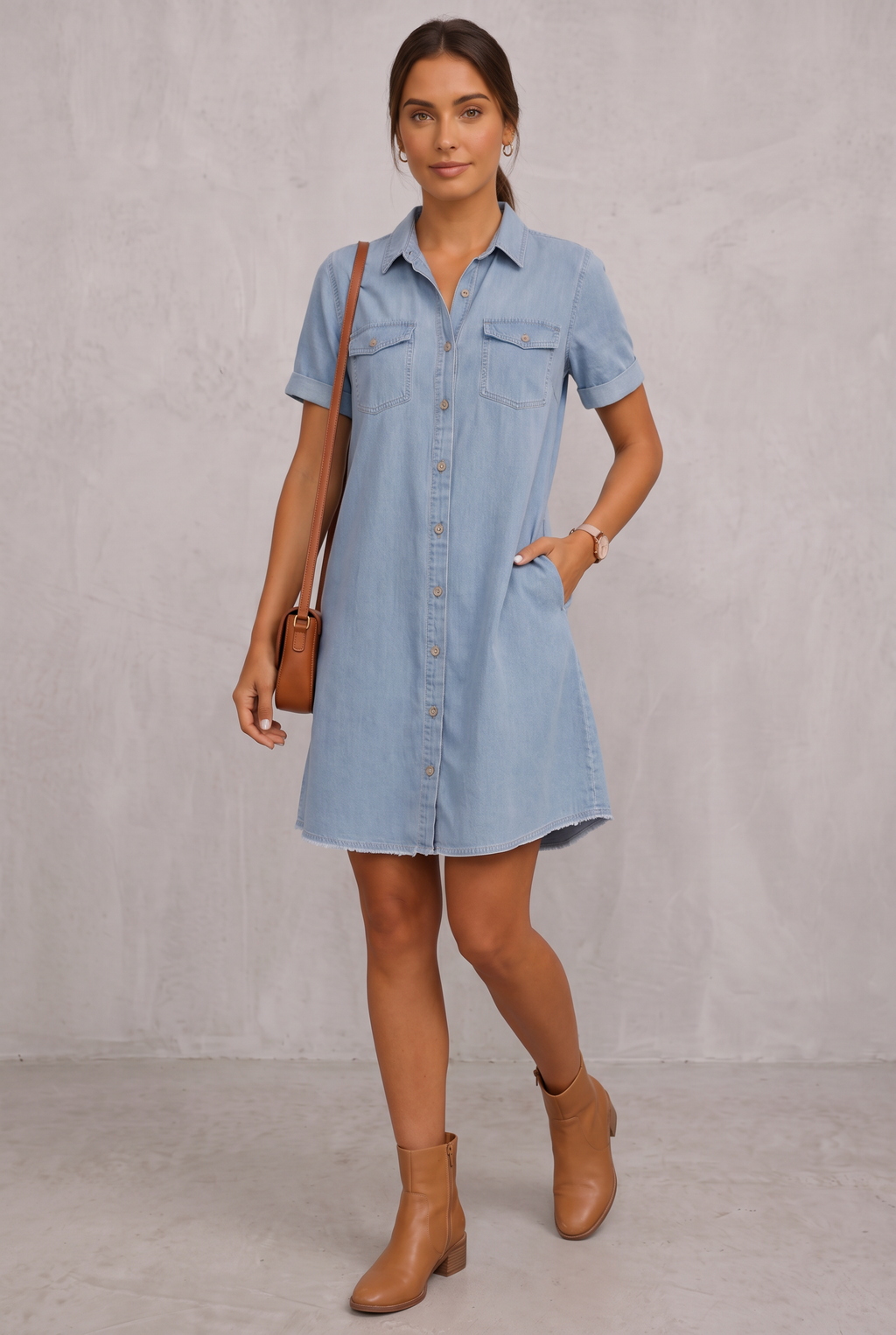 EasyFit Denim Dress