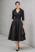 Elegant V-Neck Evening Dress
