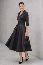 Elegant V-Neck Evening Dress