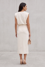 Midi Dress with Side Slit