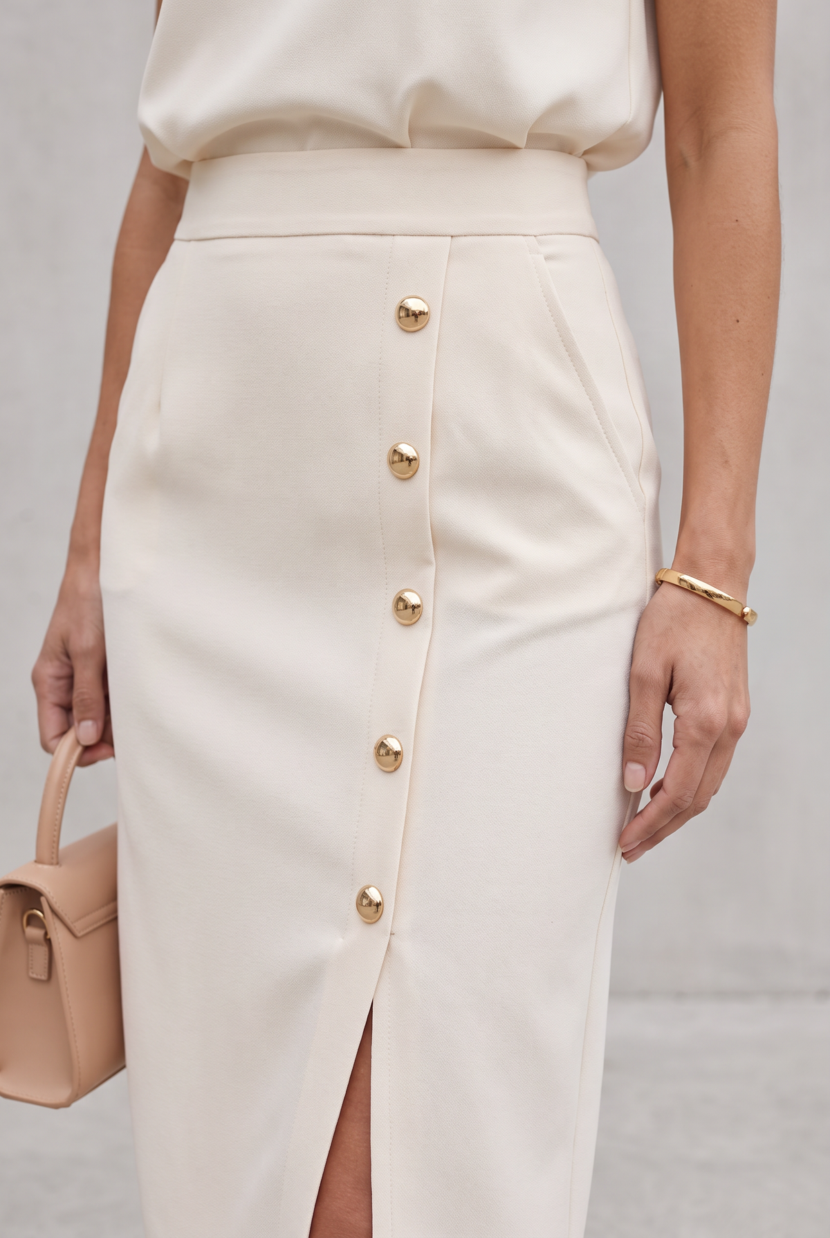 Midi Dress with Side Slit