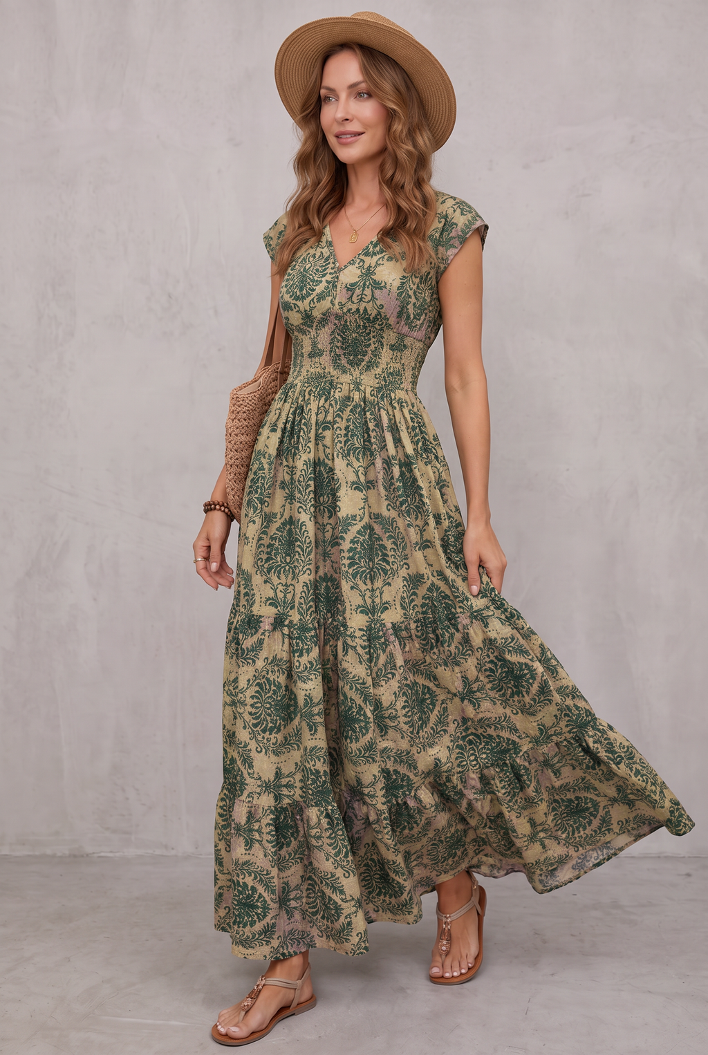 Flowing Bohemian Maxi Dress
