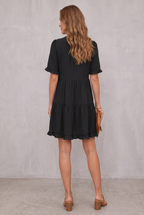 Casual V-Neck Mini Dress