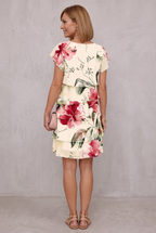 Floral Tiered Chiffon Dress