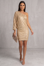 Adalyn Sequin Party Dress with Radiant Glamour For Women