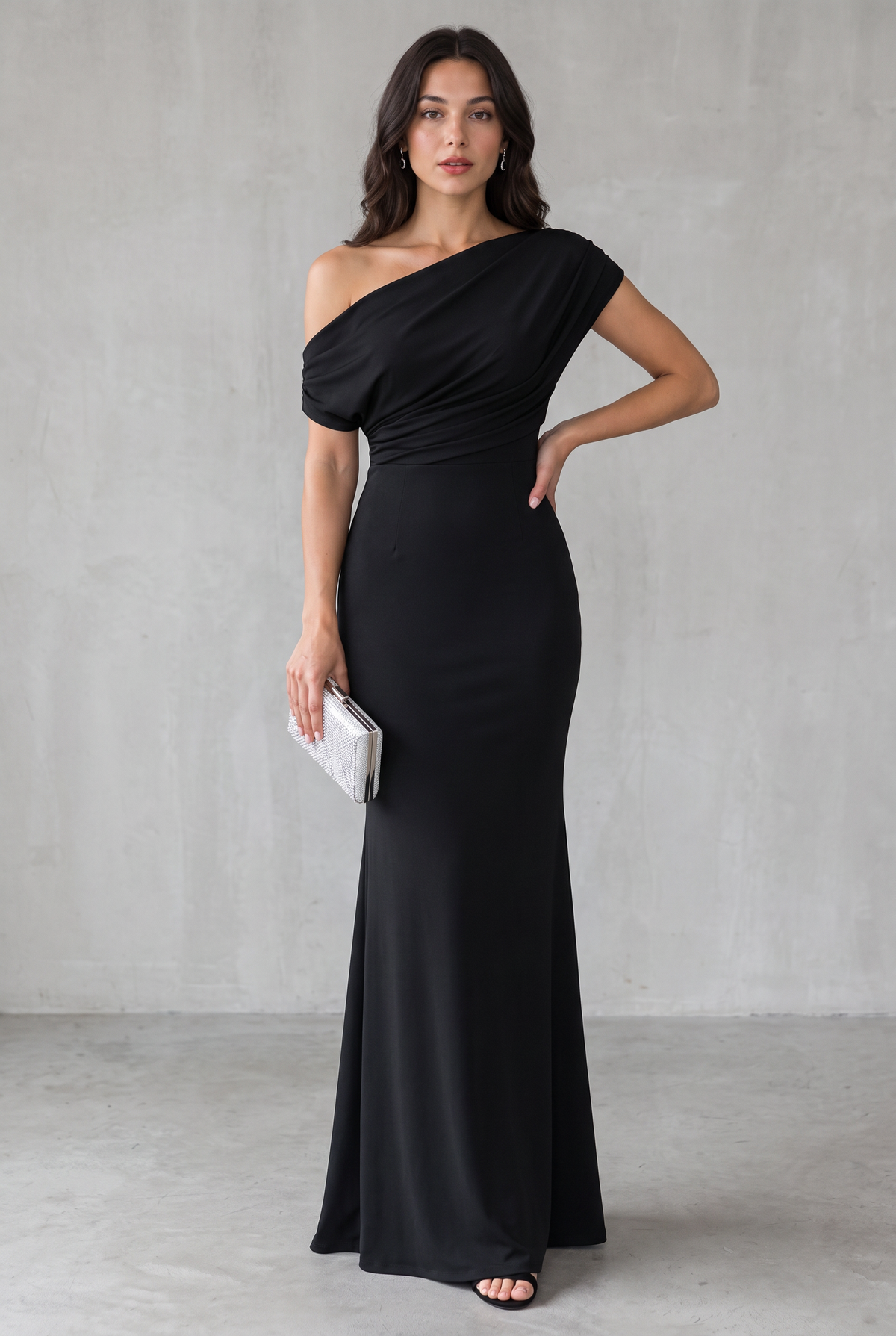 One-Shoulder Maxi Party Dress For Women