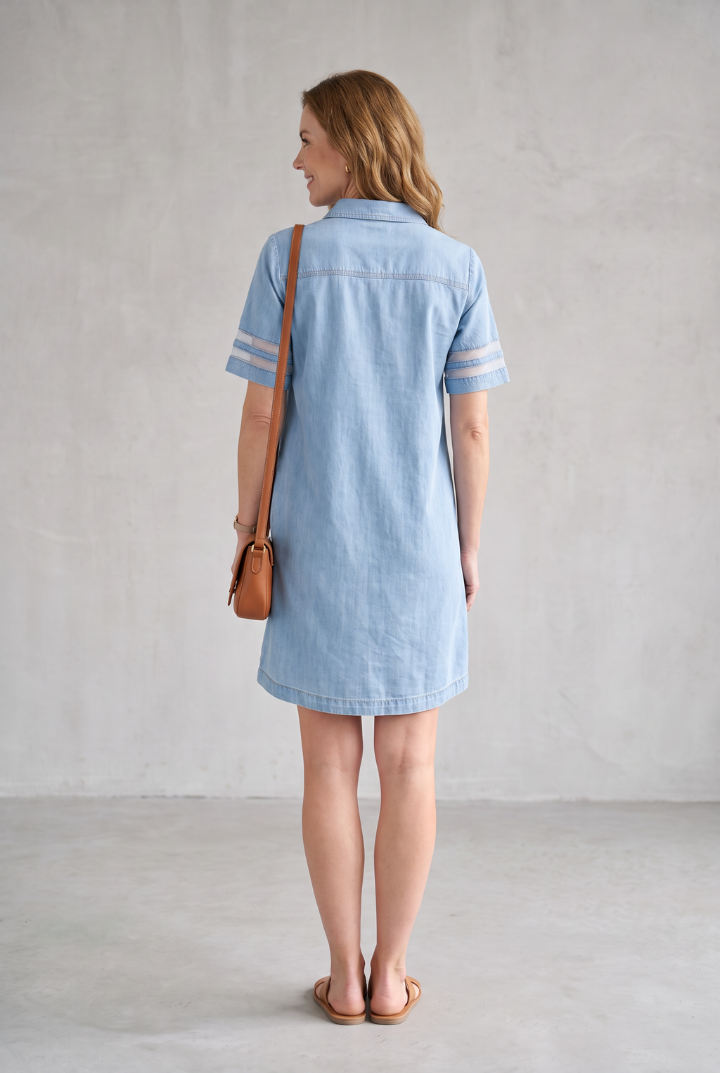 Flowing Denim Mini Dress