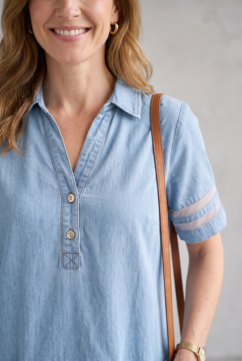 Flowing Denim Mini Dress