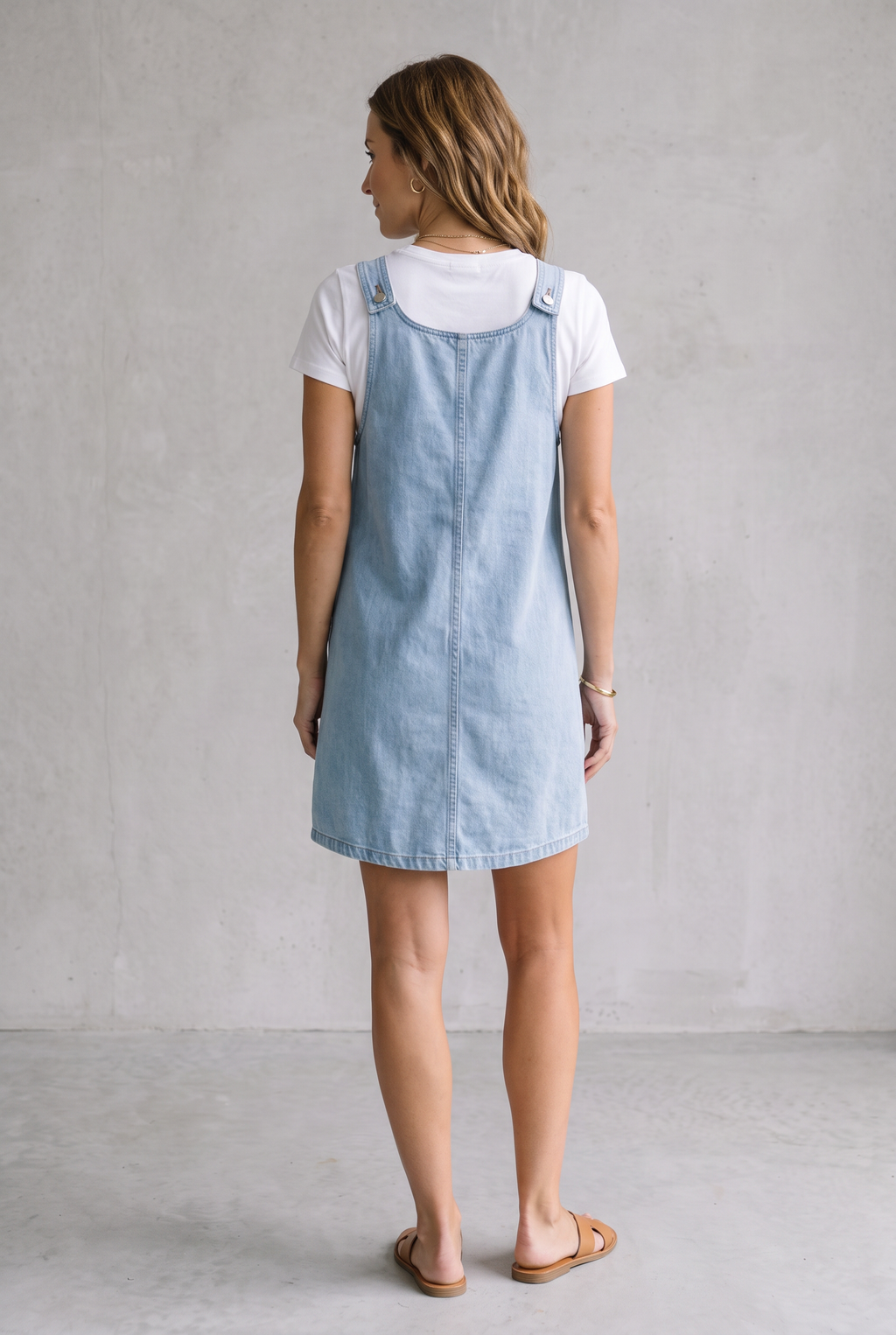 Comfortable Sleeveless Denim Dress