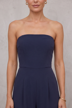 Strapless Wide Leg Jumpsuit For Women
