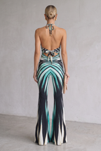 Printed Halter Neck Jumpsuit For Women