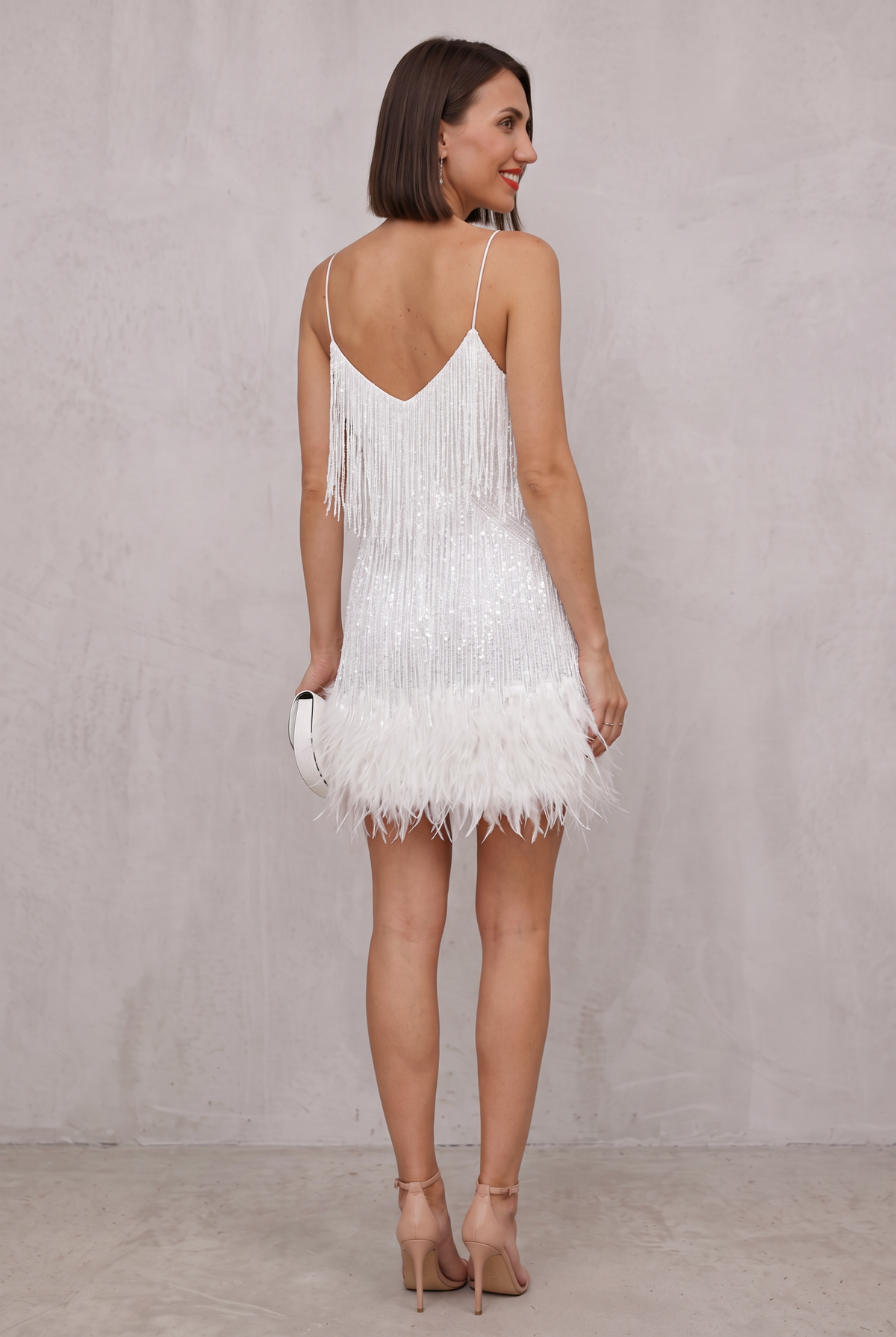 Women's Sequin Bodycon Spaghetti-Strap V-Neck Cocktail Party Dress