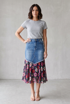 Audrey Denim Mermaid Skirt