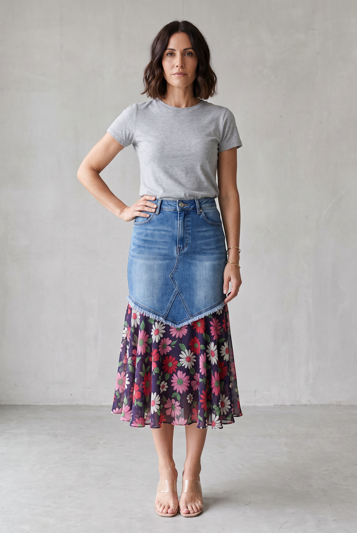 Audrey Denim Mermaid Skirt