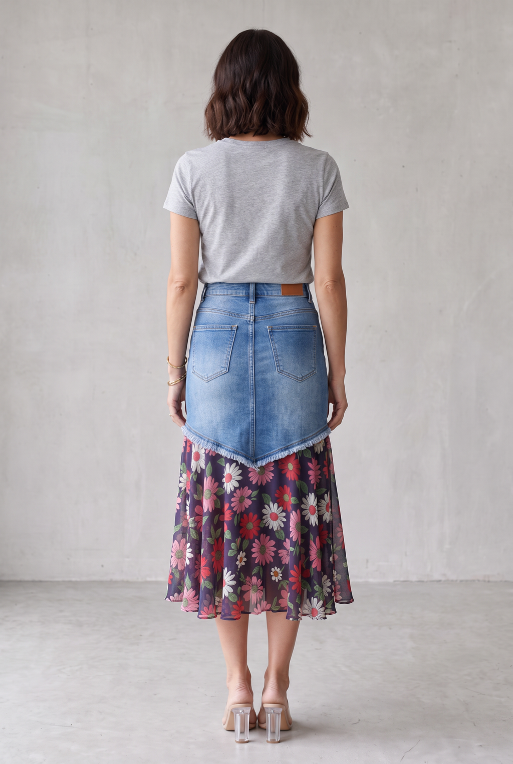 Audrey Denim Mermaid Skirt