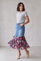 Audrey Denim Mermaid Skirt