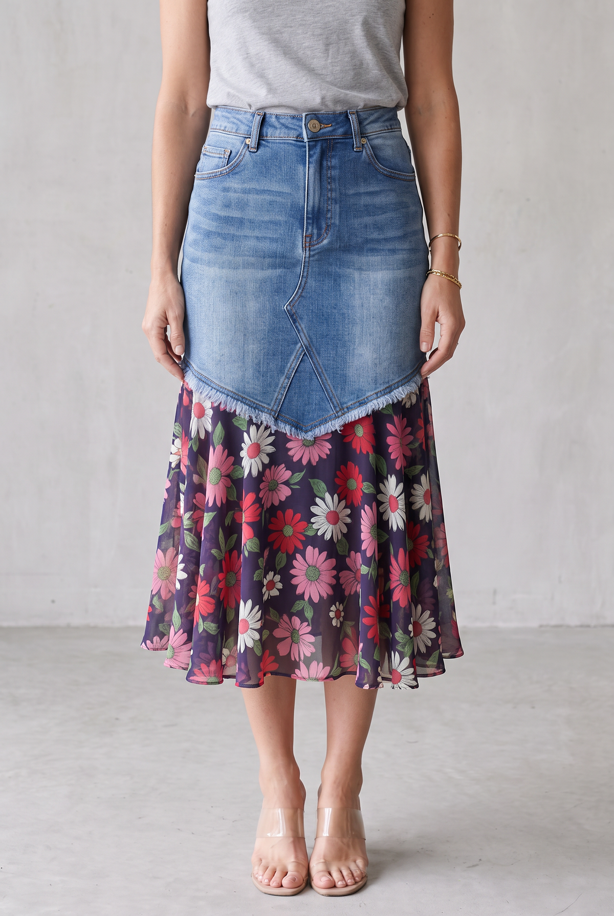 Audrey Denim Mermaid Skirt
