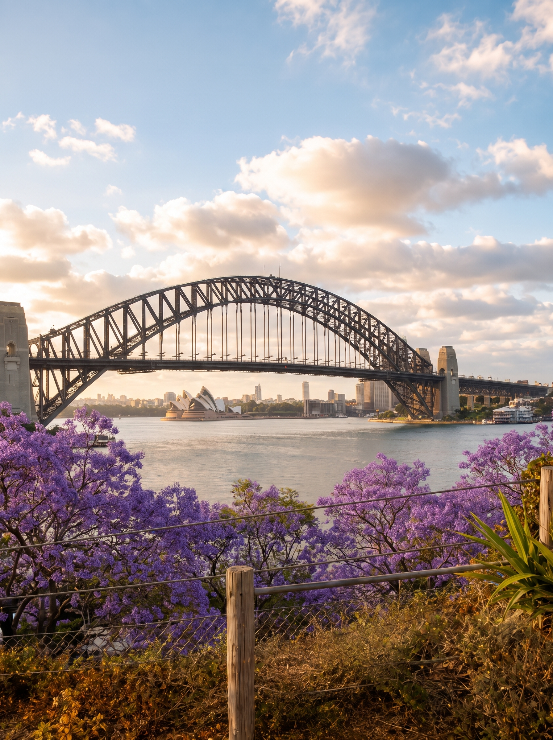 Sydney Harbour in spring